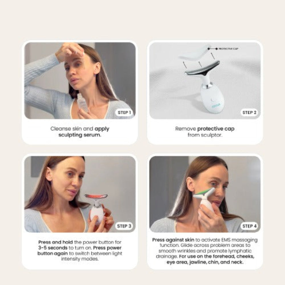 FaceSculpt Pro - Double Chin and Wrinkle Removal Device - Tone, Define, and Glow with Confidence.