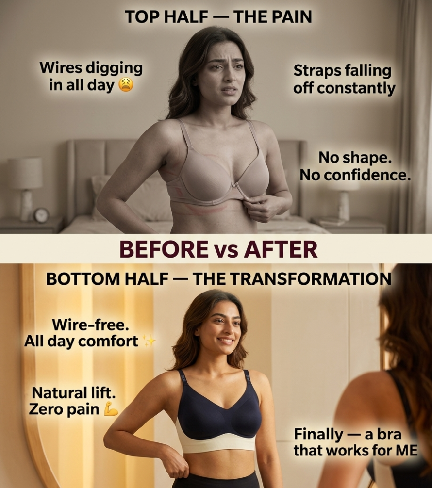 Premium Comfort Ufeel Wireless Push-Up Bra – Comfort Meets Curves