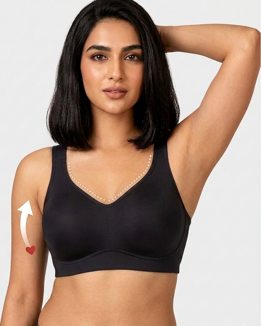 Comfortable Wireless Full Coverage Jelly Smoothing Bra - Instantly Lift. Shape. Breathe. All Day Long.