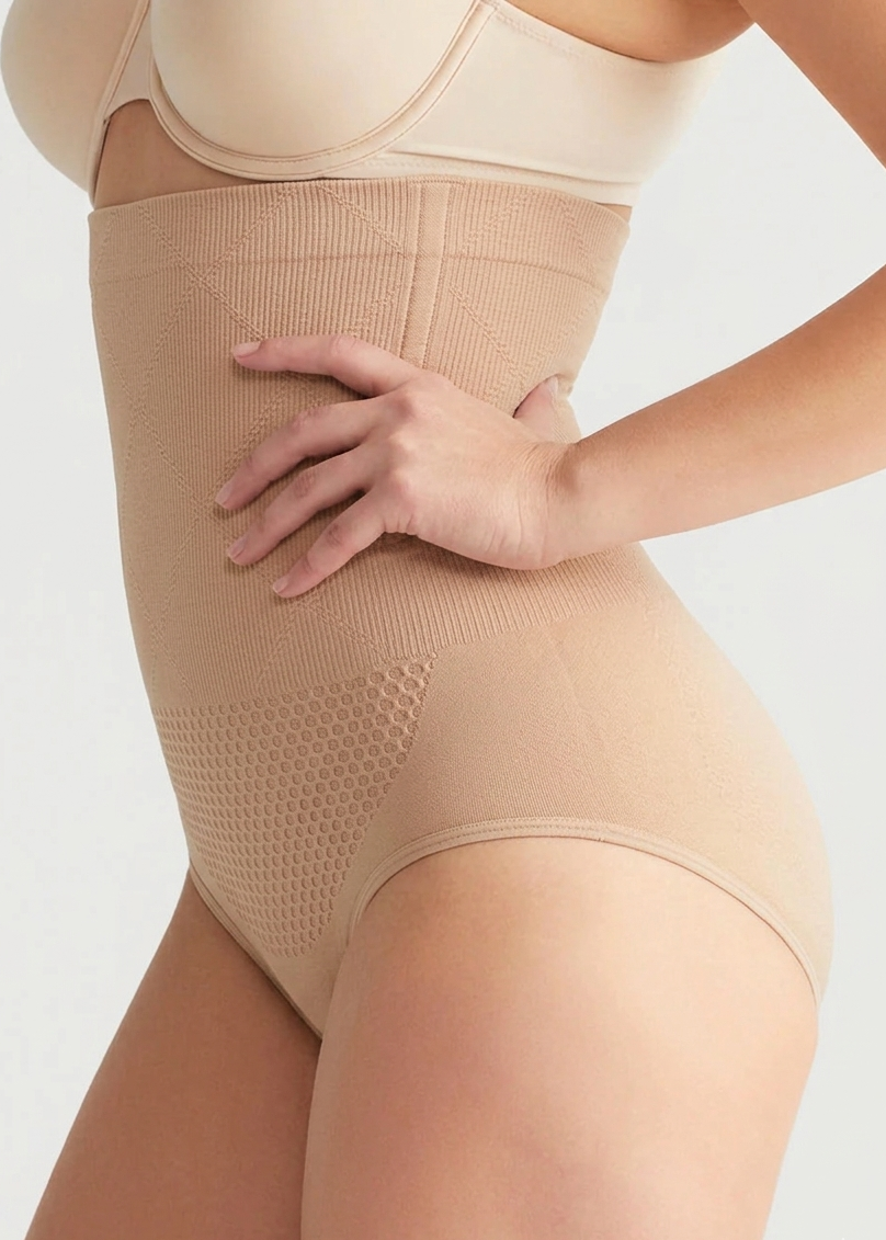 AirMesh High Waist Shaper Panty -  Breathable HoneyComb Support