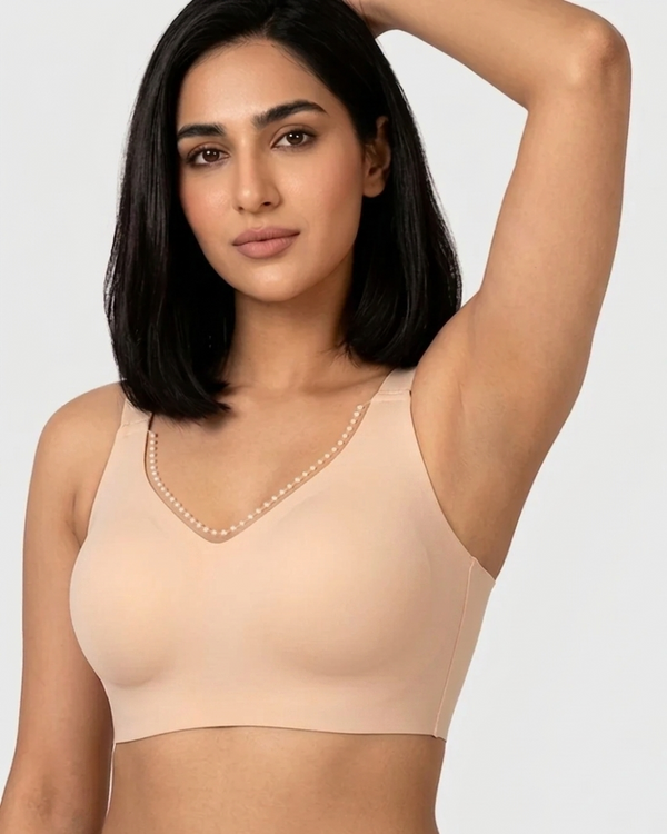 Comfortable Wireless Full Coverage Jelly Smoothing Bra - Instantly Lift. Shape. Breathe. All Day Long.