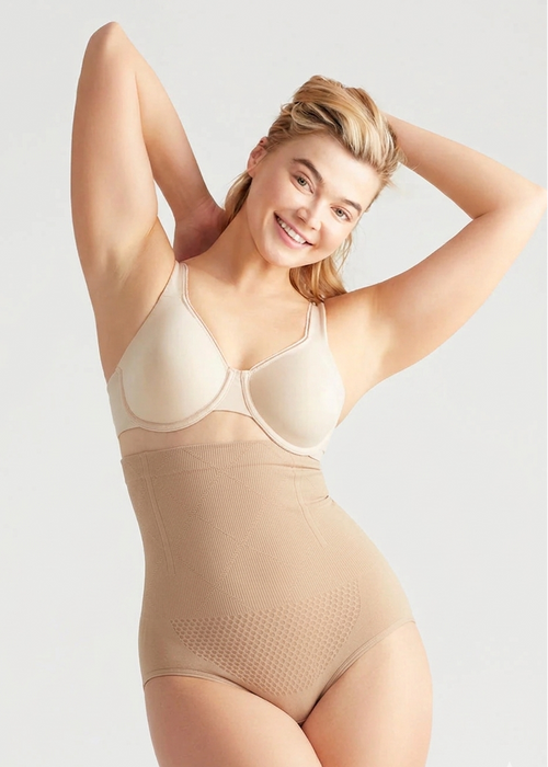 AirMesh High Waist Shaper Panty -  Breathable HoneyComb Support